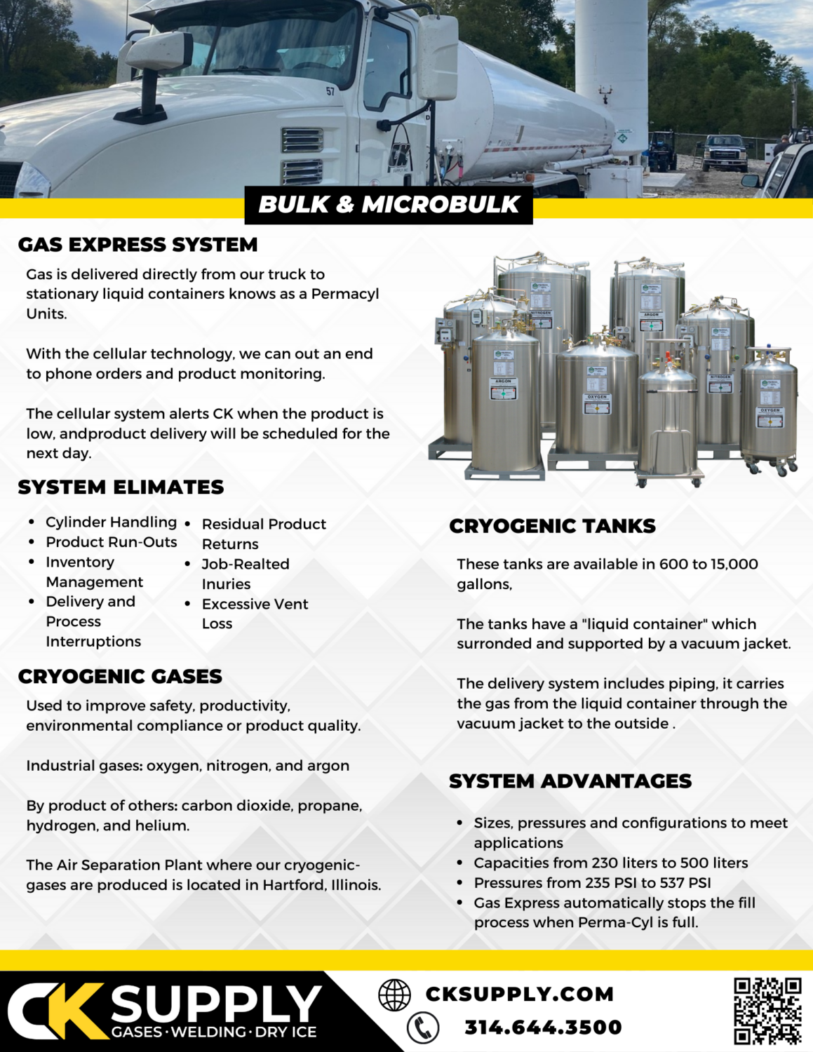 Bulk Nitrogen for Industrial Applications CK Supply