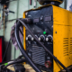 Welding machine in workshop